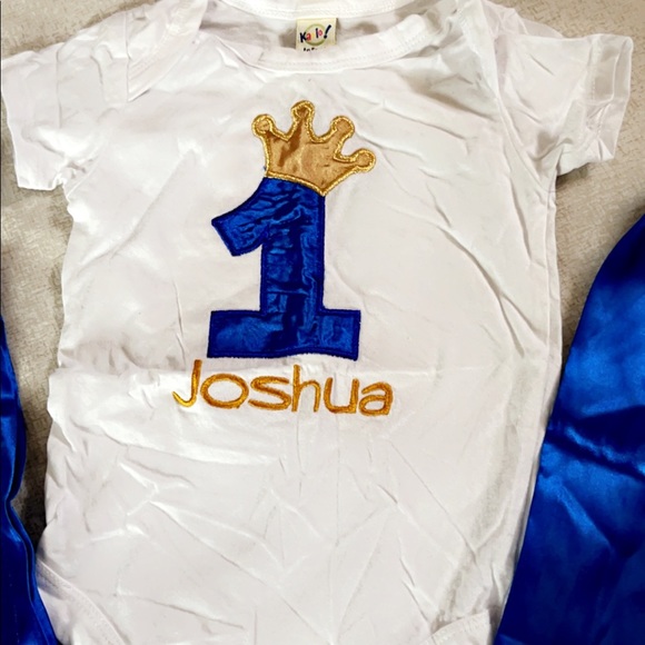 Set of Prince Joshua for 1st Birthday